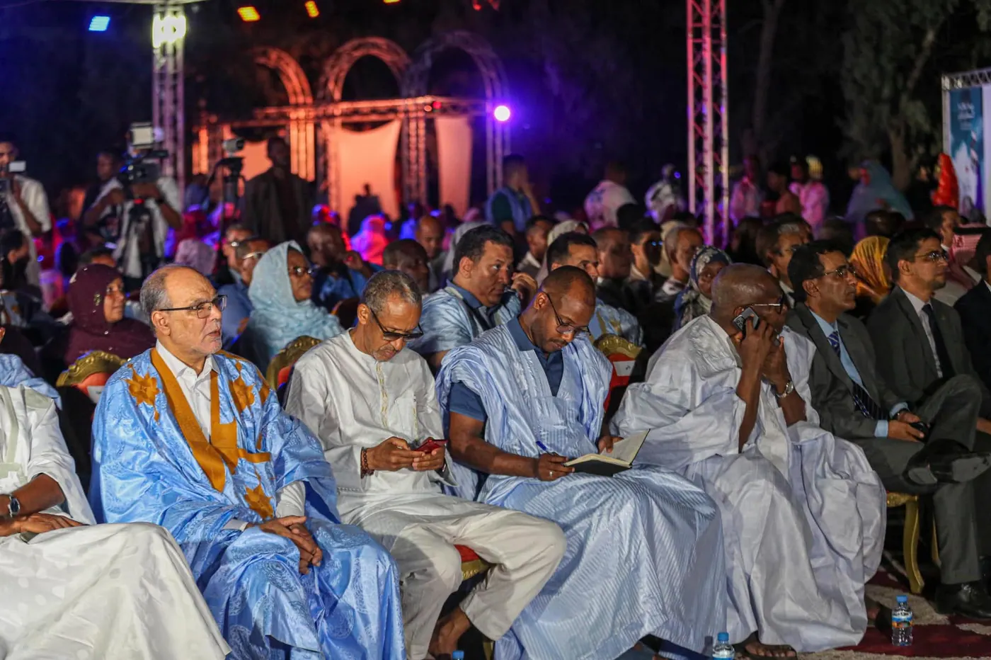 جمهور المهرجان في أمسية افتتاح